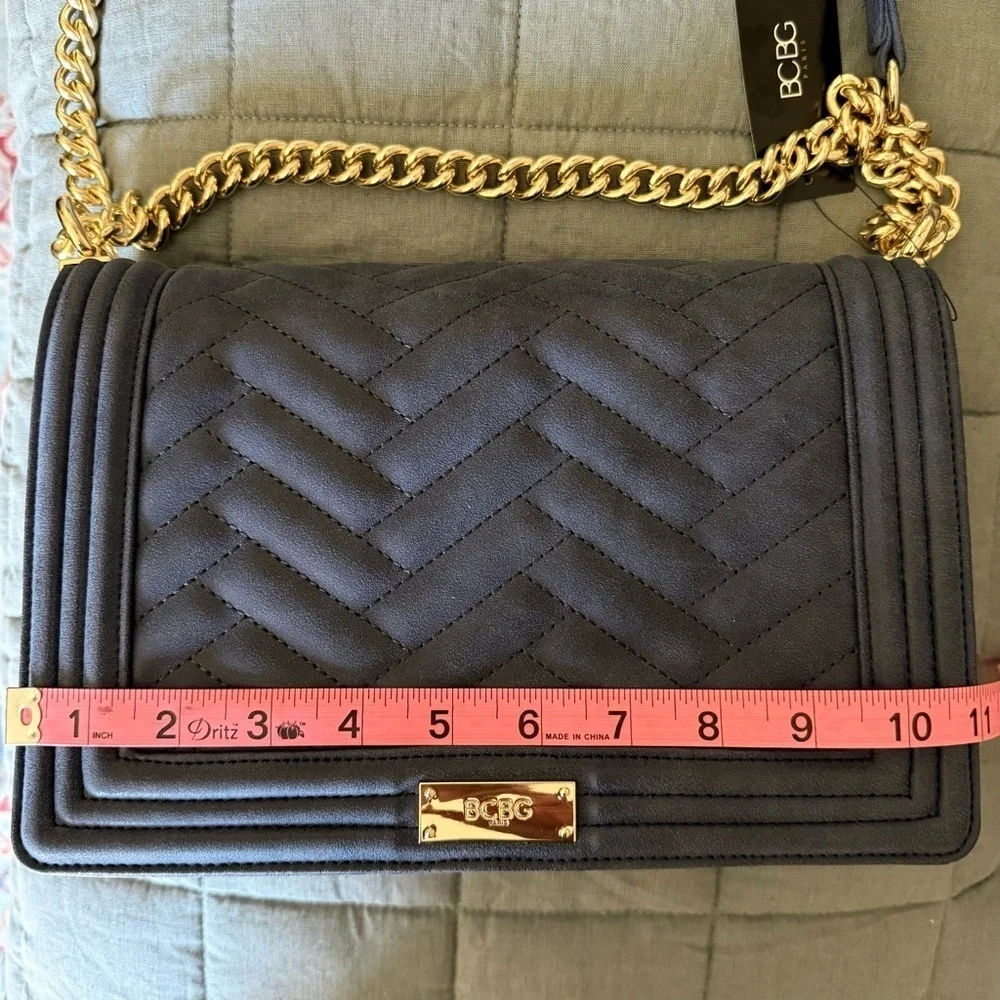 NWT BCBG Convertible Shoulder/Crossbody/Handbag~Dusty Blue